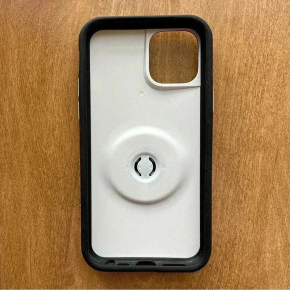 OtterBox x PopSocket iPhone 9 Pro Phone Case, Marble Pattern, Black/White - Picture 3 of 15